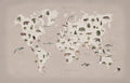 Animal World Pastel Pink Wonder World Mural by Rebel Walls