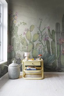 R18451 Playfull Cactus Summer Wonder World Mural by Rebel Walls