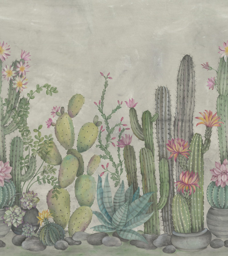 R18451 Playfull Cactus Summer Wonder World Mural by Rebel Walls