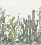 R18452 Playfull Cactus Ivory Wonder World Mural by Rebel Walls