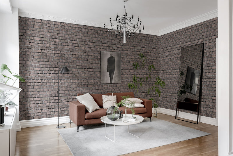 R18514 Bricks Clay Pops Wallpaper by Rebel Walls