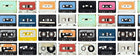 R18517 Casette Tape Piccadilly Circus Pops Wallpaper by Rebel Walls