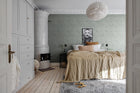 R18521 Small Patinated Diamonds Fancy Green Pops Wallpaper by Rebel Walls