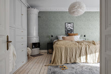 R18521 Small Patinated Diamonds Fancy Green Pops Wallpaper by Rebel Walls