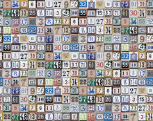 R18522 Tiny House Numbers Colorful Pops Wallpaper by Rebel Walls