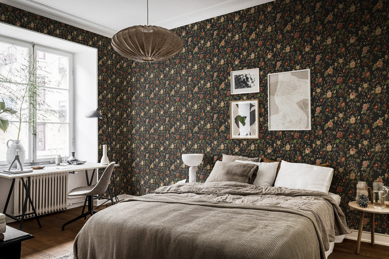 R18528 Thorn Rose Petite Night Light Pops Wallpaper by Rebel Walls