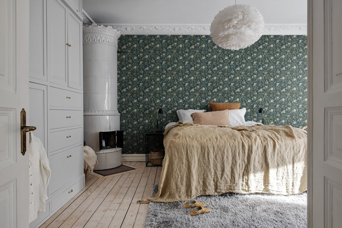 R18529 Thorn Rose Petite Madame Hardy Pops Wallpaper by Rebel Walls