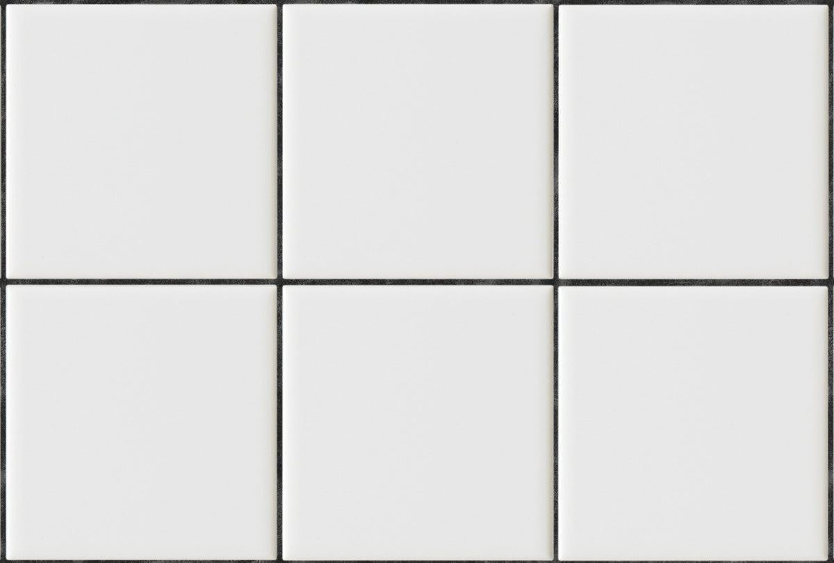 R18536 Square Tiles Clean White Pops Wallpaper by Rebel Walls