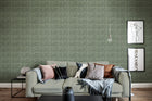 R18537 Small Birch Bark Braids Forest Green Pops Wallpaper by Rebel Walls