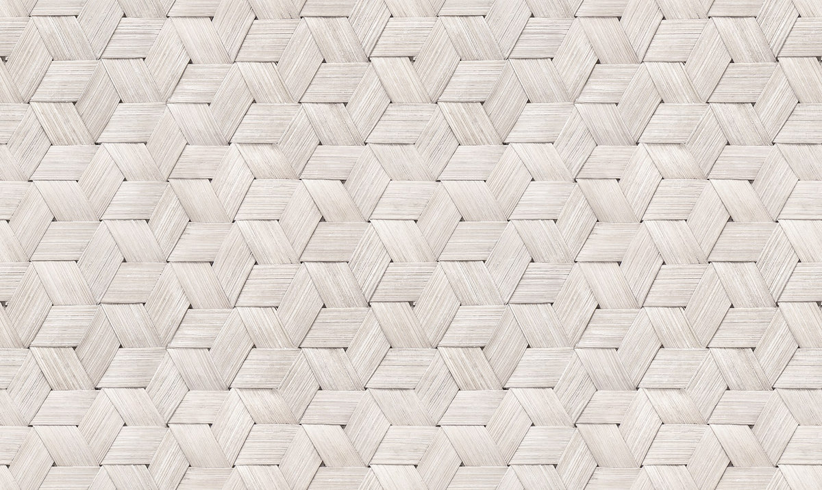R18538 Small Birch Bark Braids Snow White Pops Wallpaper by Rebel Walls