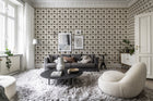 R18541 Tie Dye Kaleidoscope Brown Pops Wallpaper by Rebel Walls
