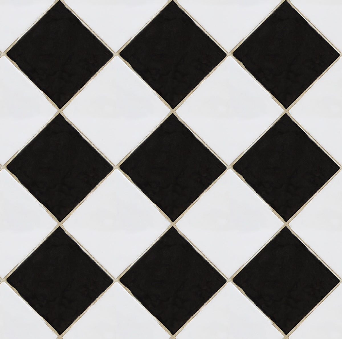 R18551 Checkered Tiles Black & White Pops Wallpaper by Rebel Walls