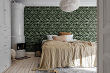 R18554 Petite Peackock Plumage Jade Pops Wallpaper by Rebel Walls