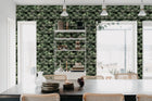 R18554 Petite Peackock Plumage Jade Pops Wallpaper by Rebel Walls