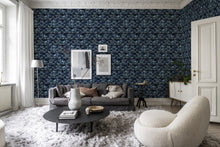 R18555 Petite Peacock Plumage Teal Pops Wallpaper by Rebel Walls