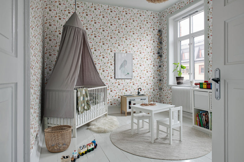 R18556 Camping Trip Mini Nature Pops Wallpaper by Rebel Walls