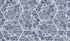 R18557 Marbled Hexagon Tiles Dark Blue Pops Wallpaper by Rebel Walls