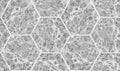 Marbled Hexagon Tiles Gray Pops Wallpaper by Rebel Walls