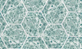 Marbled Hexagon Tiles Green Pops Wallpaper by Rebel Walls