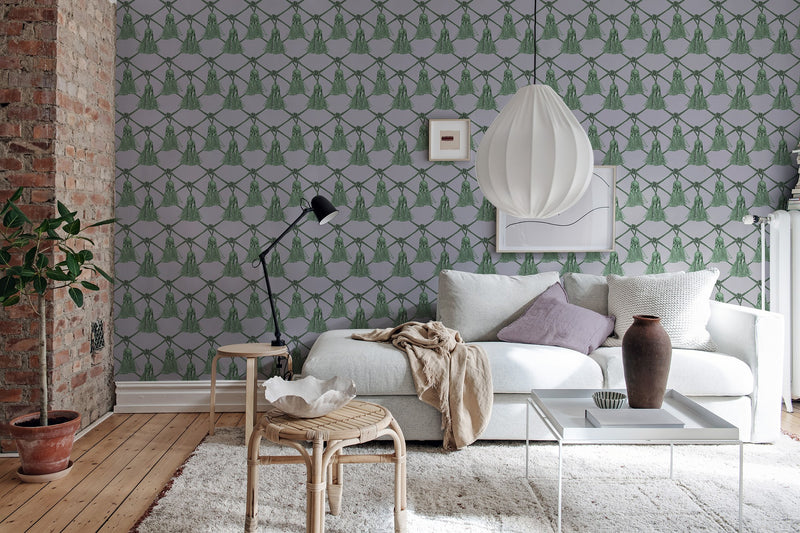 R18560 Tassels Purple Dreams Pops Wallpaper by Rebel Walls