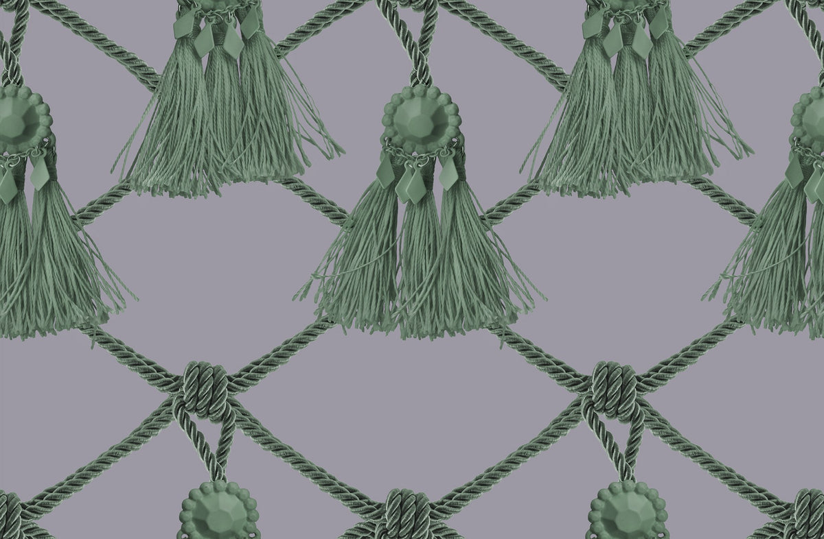 R18560 Tassels Purple Dreams Pops Wallpaper by Rebel Walls