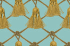 R18561 Tassels Soft Turquoise Pops Wallpaper by Rebel Walls