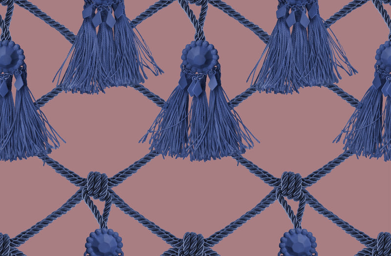 R18562 Tassels Pink Delight Pops Wallpaper by Rebel Walls