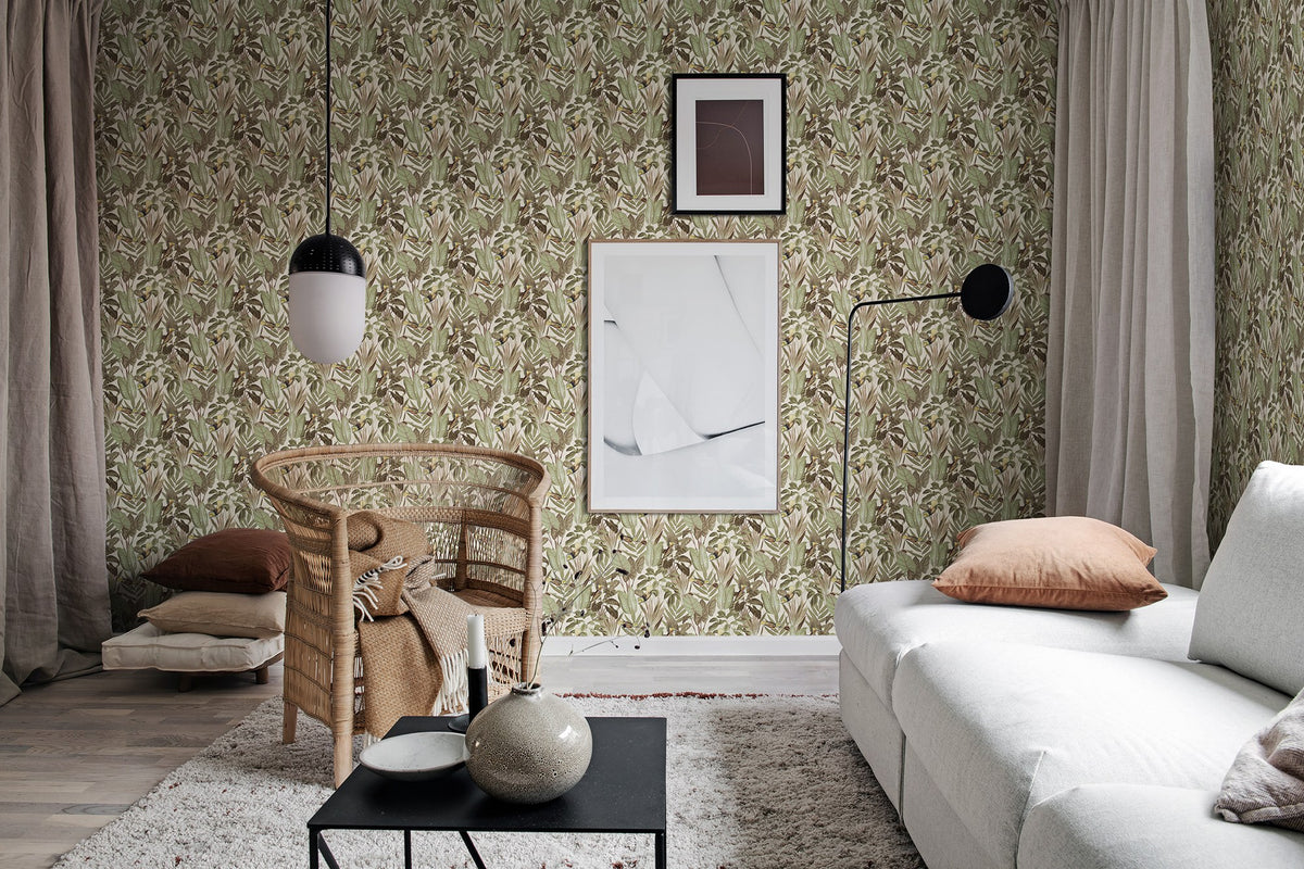 R18565 Birds of Paradise Bright Dawn Pops Wallpaper by Rebel Walls