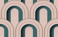 Arch Deco Bijou Rebel Pink Pops Wallpaper by Rebel Walls