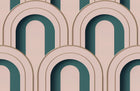 R18566 Arch Deco Bijou Rebel Pink Pops Wallpaper by Rebel Walls