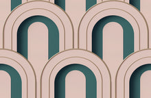R18566 Arch Deco Bijou Rebel Pink Pops Wallpaper by Rebel Walls