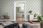 R18567 Arch Deco Bijou Soft Green Pops Wallpaper by Rebel Walls