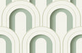 Arch Deco Bijou Soft Green Pops Wallpaper by Rebel Walls