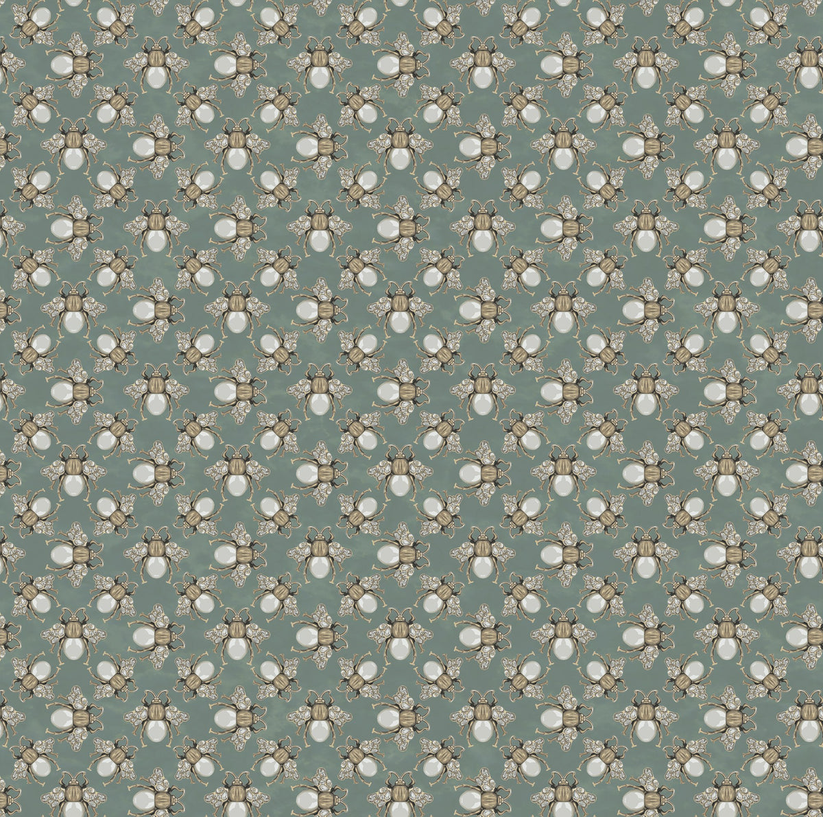 R18569 Small Jewel Wings Emerald Green Pops Wallpaper by Rebel Walls