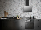 R18570 Terrazzo Ice Blue Pops Wallpaper by Rebel Walls