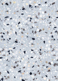 Terrazzo Ocean Blue Pops Wallpaper by Rebel Walls