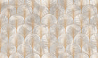 R18573 Art Deco Palms Gold Pops Wallpaper by Rebel Walls