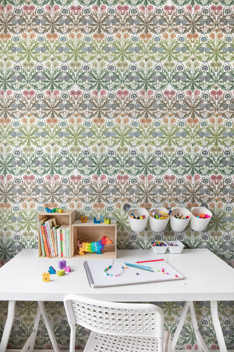 R18579 Dear Little Dandelion Rainbow Pops Wallpaper by Rebel Walls