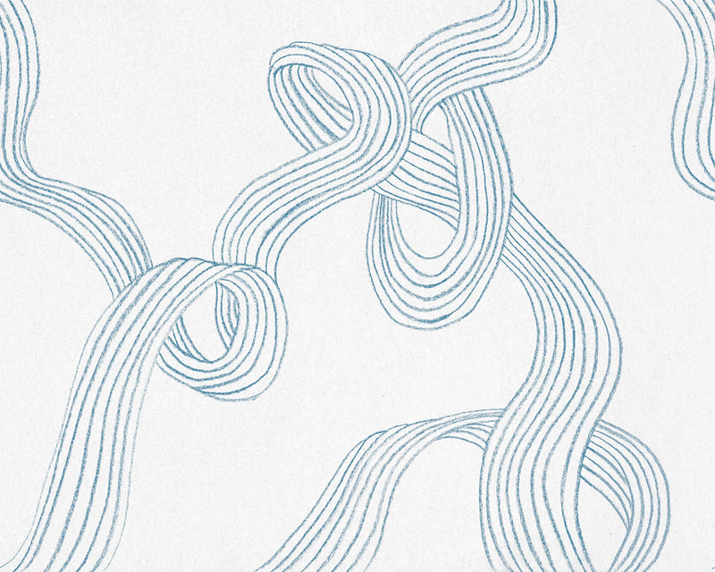 R18585 Stripes Light Blue Simplicity Mural by Rebel Walls
