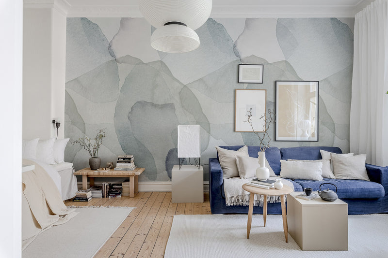 R18587 Petals Sky Simplicity Mural by Rebel Walls