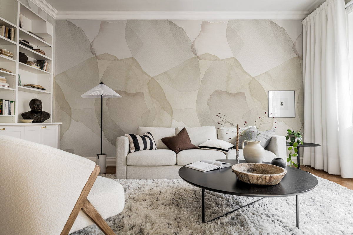 R18588 Petals Sand Simplicity Mural by Rebel Walls