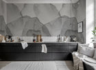 R18589 Petals Graphite Simplicity Mural by Rebel Walls