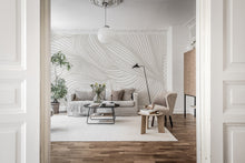 R18596 Opulence Lines Sand Simplicity Mural by Rebel Walls