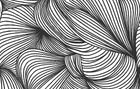 R18597 Opulence Lines Graphite Simplicity Mural by Rebel Walls
