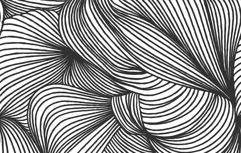 R18597 Opulence Lines Graphite Simplicity Mural by Rebel Walls