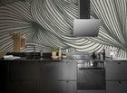 R18598 Opulence Lines Moss Simplicity Mural by Rebel Walls