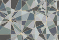 Facet Blue Pops Mural by Rebel Walls
