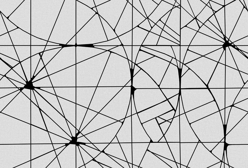 R18614 Facet Graphite Pops Mural by Rebel Walls