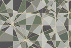 R18615 Facet Moss Pops Mural by Rebel Walls