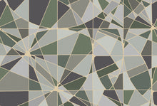 R18615 Facet Moss Pops Mural by Rebel Walls